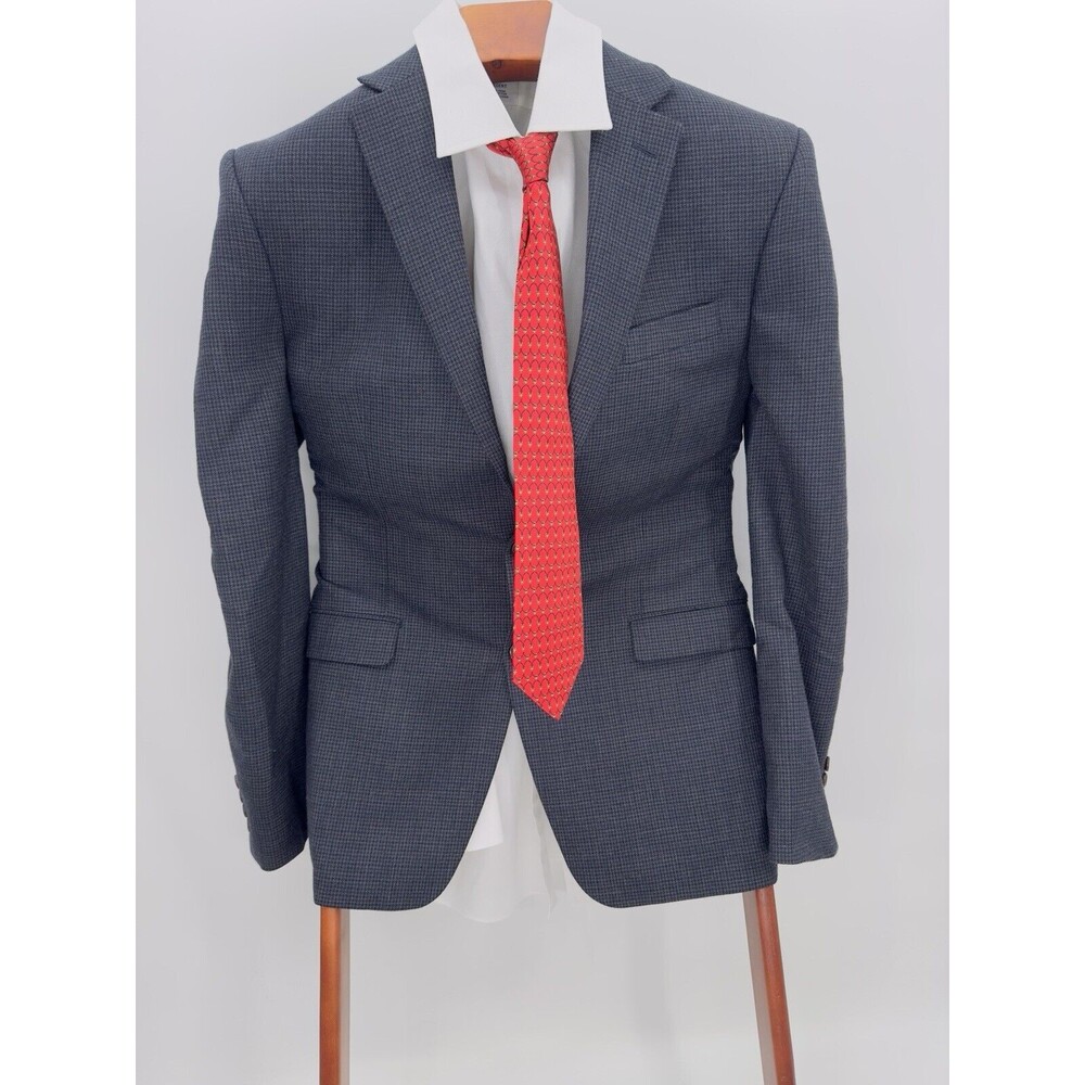 Lauren Ralph Lauren Men Wool  Blazer‎ Gray Jacket Sport Coat 40L Mix color